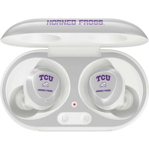 Texas Christian University Horned Frogs Logo Print Galaxy Buds Plus Skin
